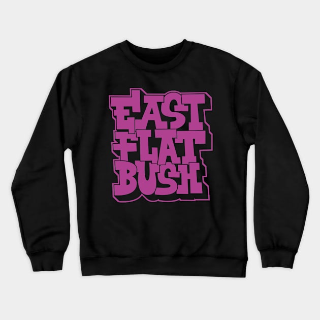 Graffiti Vibes: Unleash the Spirit of East Flatbush Crewneck Sweatshirt by Boogosh